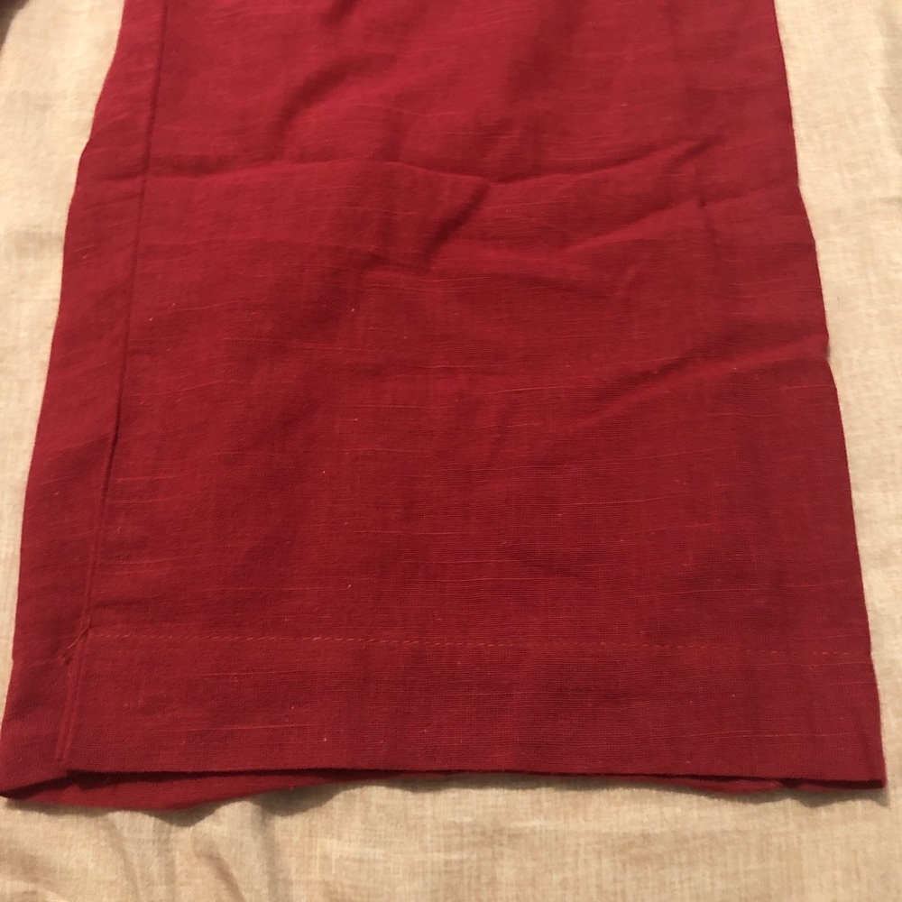 2 Piece Pakistani Maroon Kurta & Trouser Floral Embroidery & Pompom Borders - Picture 10 of 10